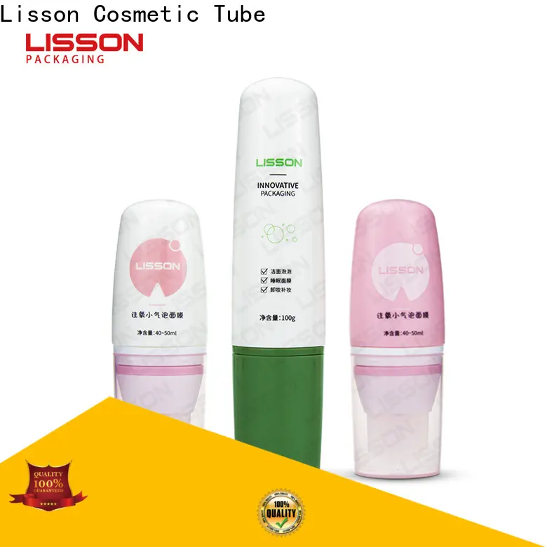 plastic facial cleanser tube silver coating for makeup 1