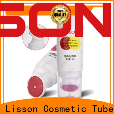 Lisson double rollers clear plastic tube packaging workmanship for sun cream 1