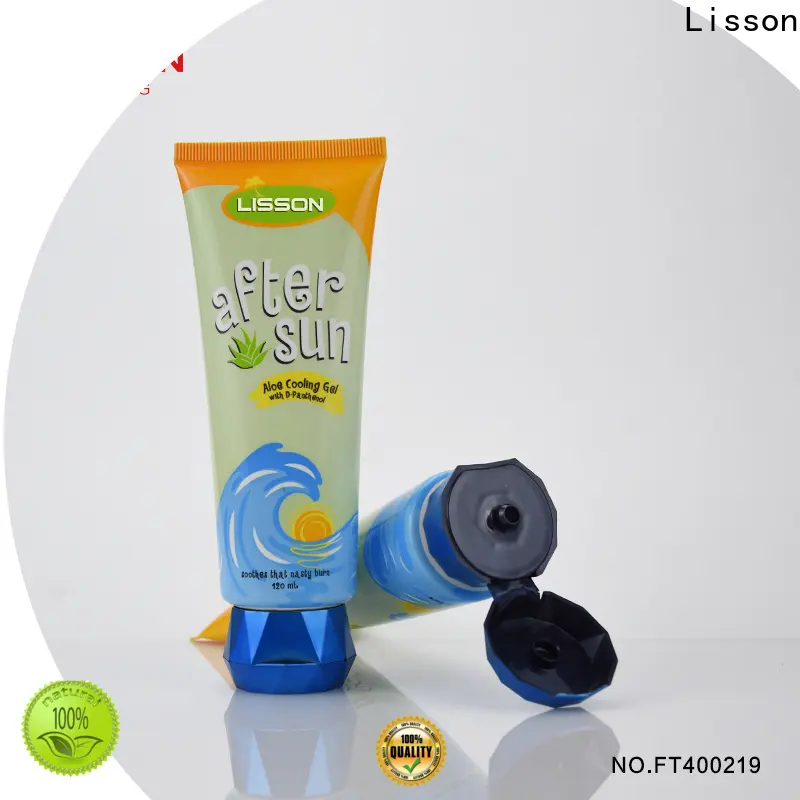 Lisson clear plastic tube chic design for facial cleanser 1