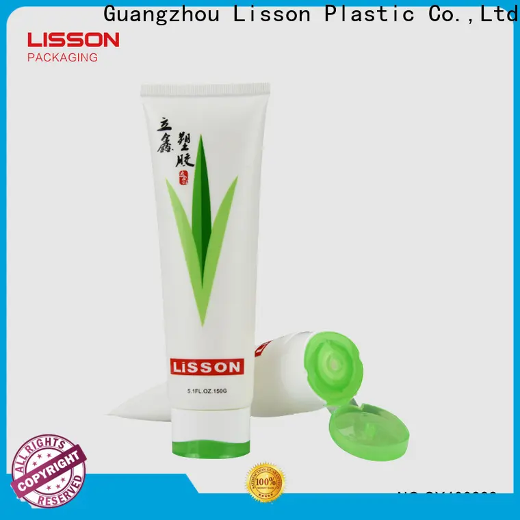 Lisson high quality cosmetic double colors cap tube wholesale for lip balm 1