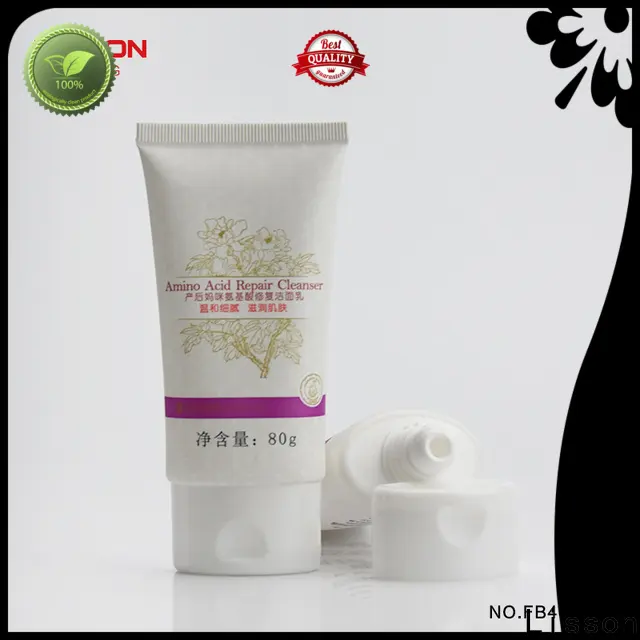 Lisson cheapest factory price cosmetic tube with flip cap custom for cleanser 1