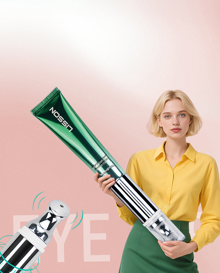 Lisson vibration eye cream tube™ with eye lifting applicator
