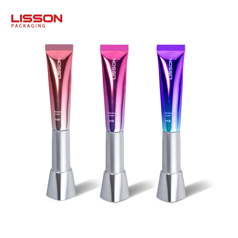Custom Logo Micro Current Vibrator Eye Cream Tube Packaging with Heating Applicator 1