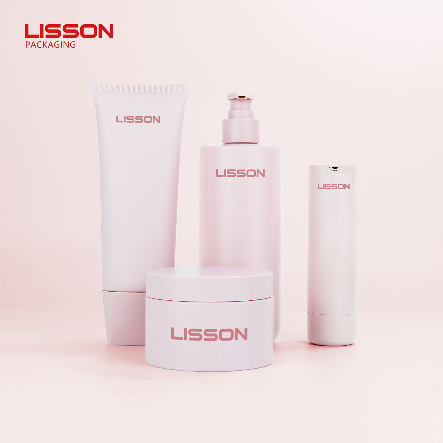 Paquete de embalaje cosmético de plástico profesional al por mayor con logotipo personalizado 1