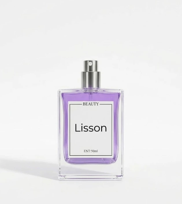 Wholesale Custom Elegant 50ml Purple Glass Perfume Bottle with Fine Mist Spray 1