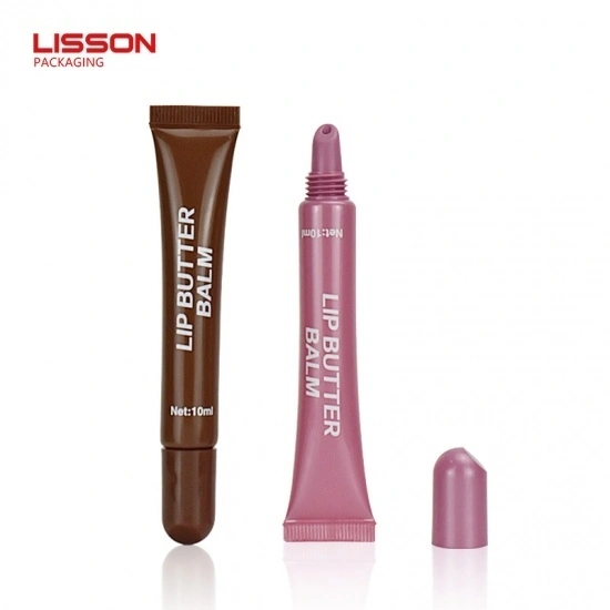 斜め先端付きカスタムプラスチック製リップバームバターチューブパッケージ 1