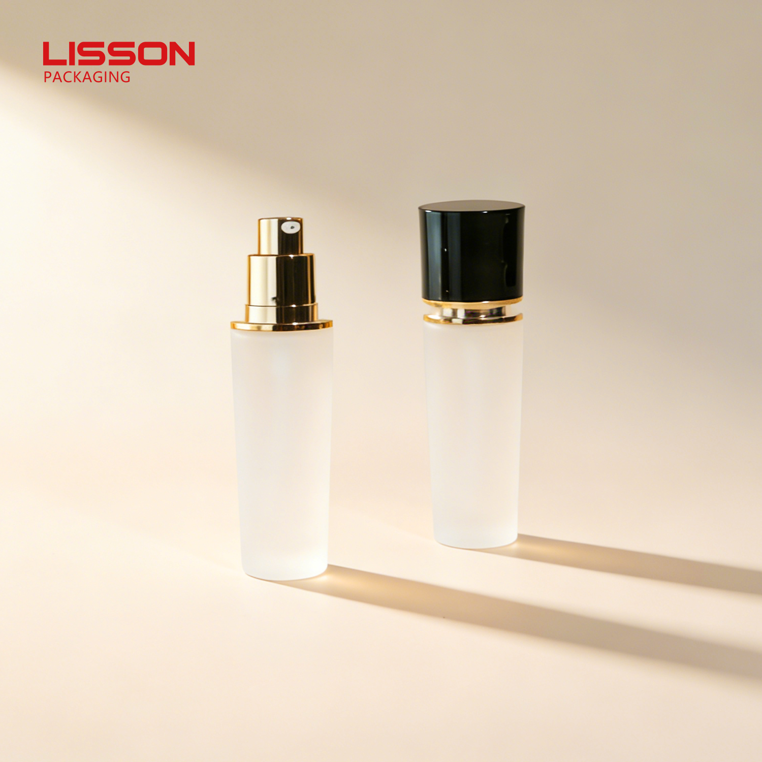 Oem&odm 30ml frosted tapered pump perfume glass bottle pp/abs screw cap 2