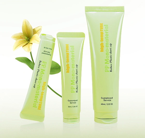 Logo customized PP flip top plastic cosmetic squeeze tube 1