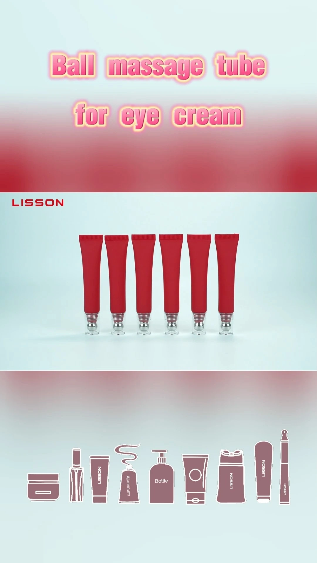 5ml-30ml zinc alloy ball roller eye cream tube 19mm diameter 1