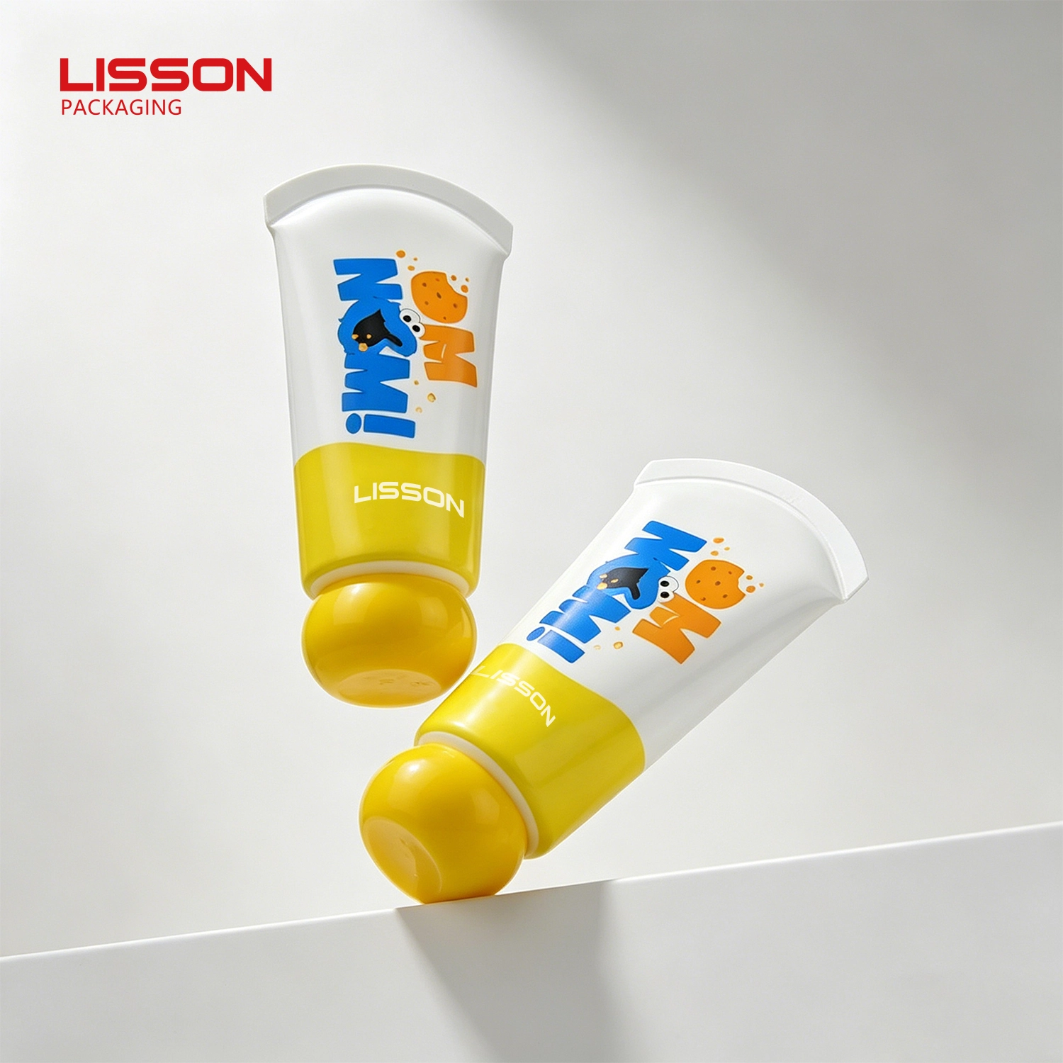 30mm PE Soft Squeeze Tubes with Ergonomic Oversized Spherical Ball Cap 30ml-90ml Fun & Vibrant Cosmetic Tube Packaging 1