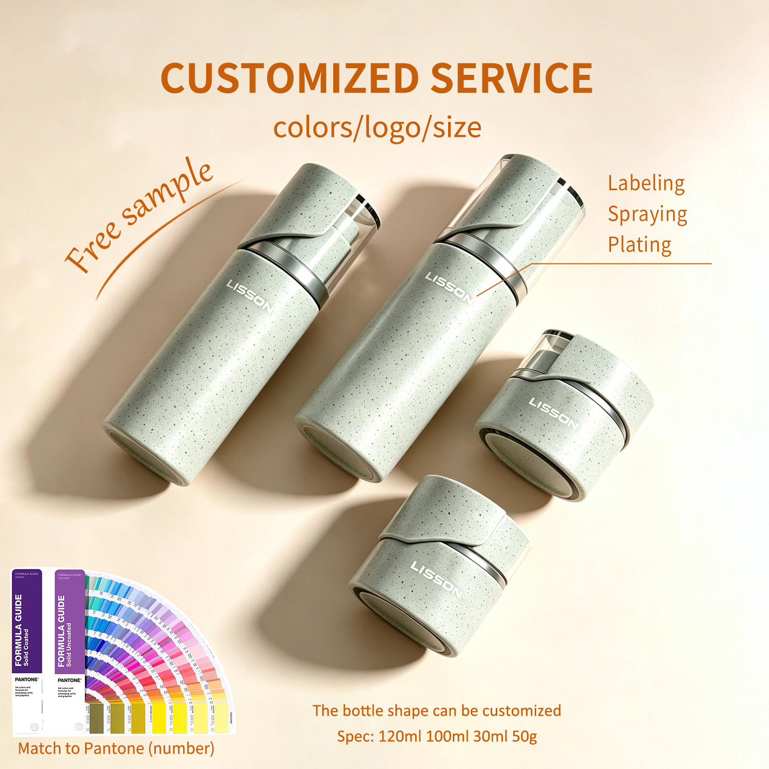 Custom Glass Jar & Airless Pump Set 30ml–120ml | PP Pump + AS+PP Overcap | For Face Creams, Serums & Lotions 7