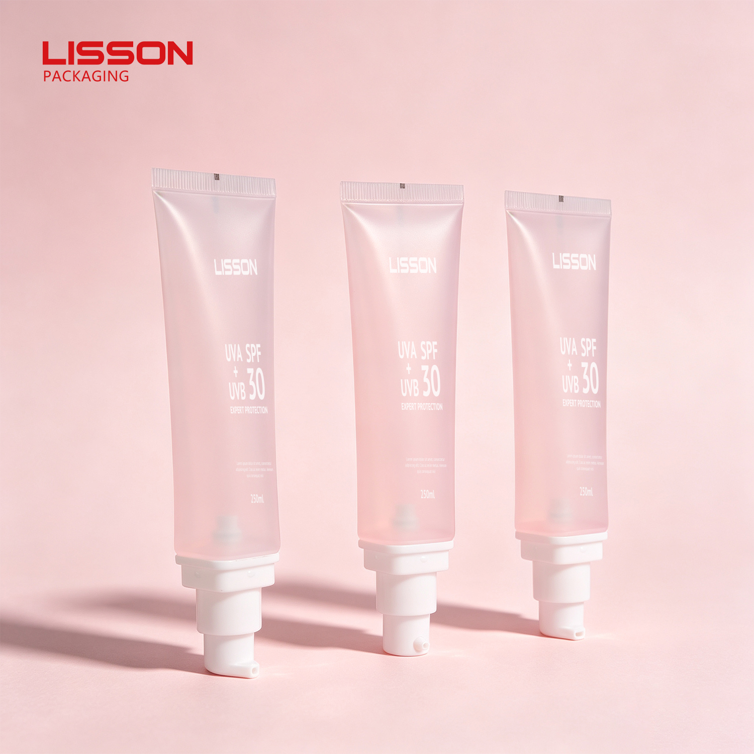 D30 UV Sunscreen Squeeze Tube | 30-90ml PE Tube with PP Pump & MS Cap 6