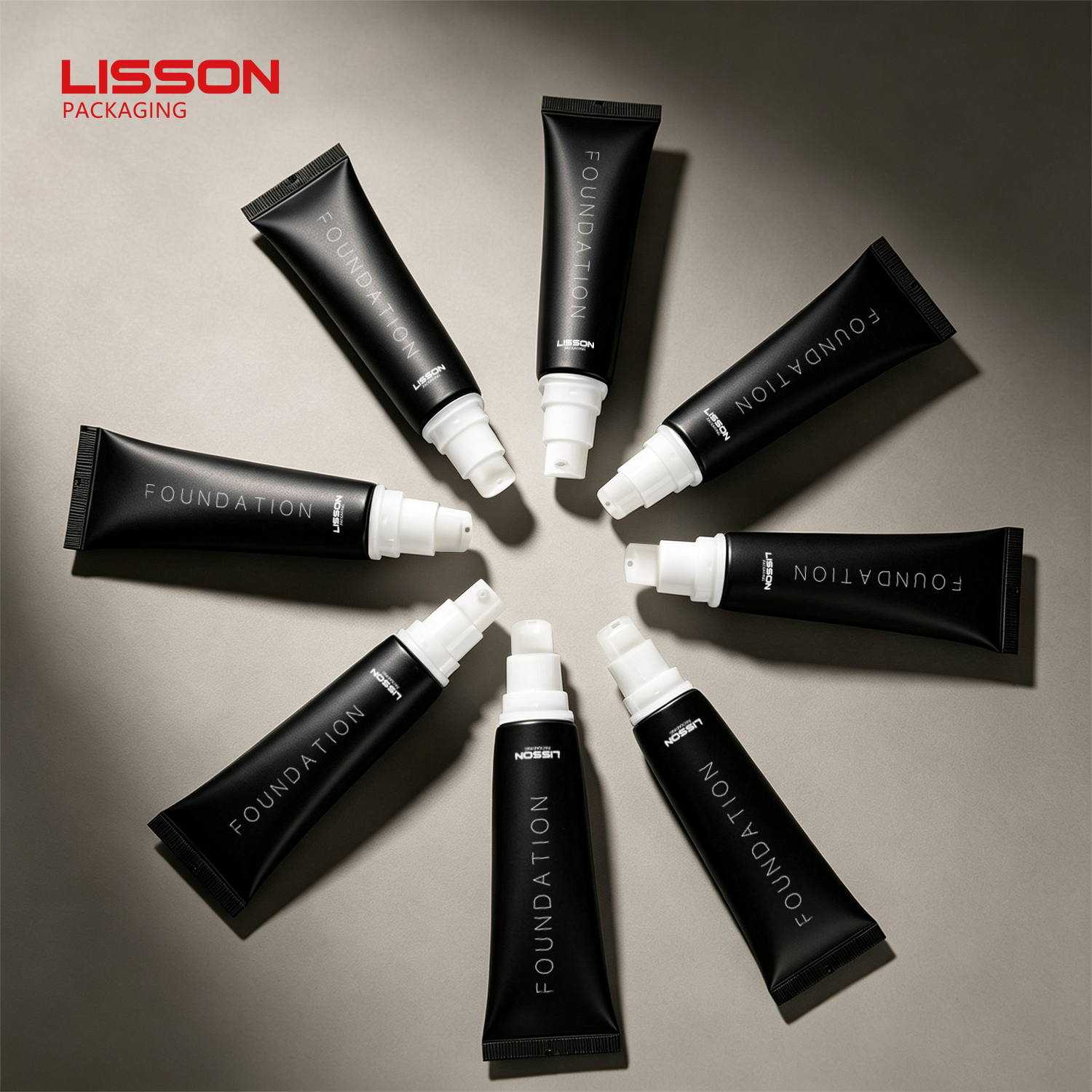D30 Foundation Squeeze Tube | 30-90ml ABL Tube with PP Pump & MS Cap | Matte Black Finish 7