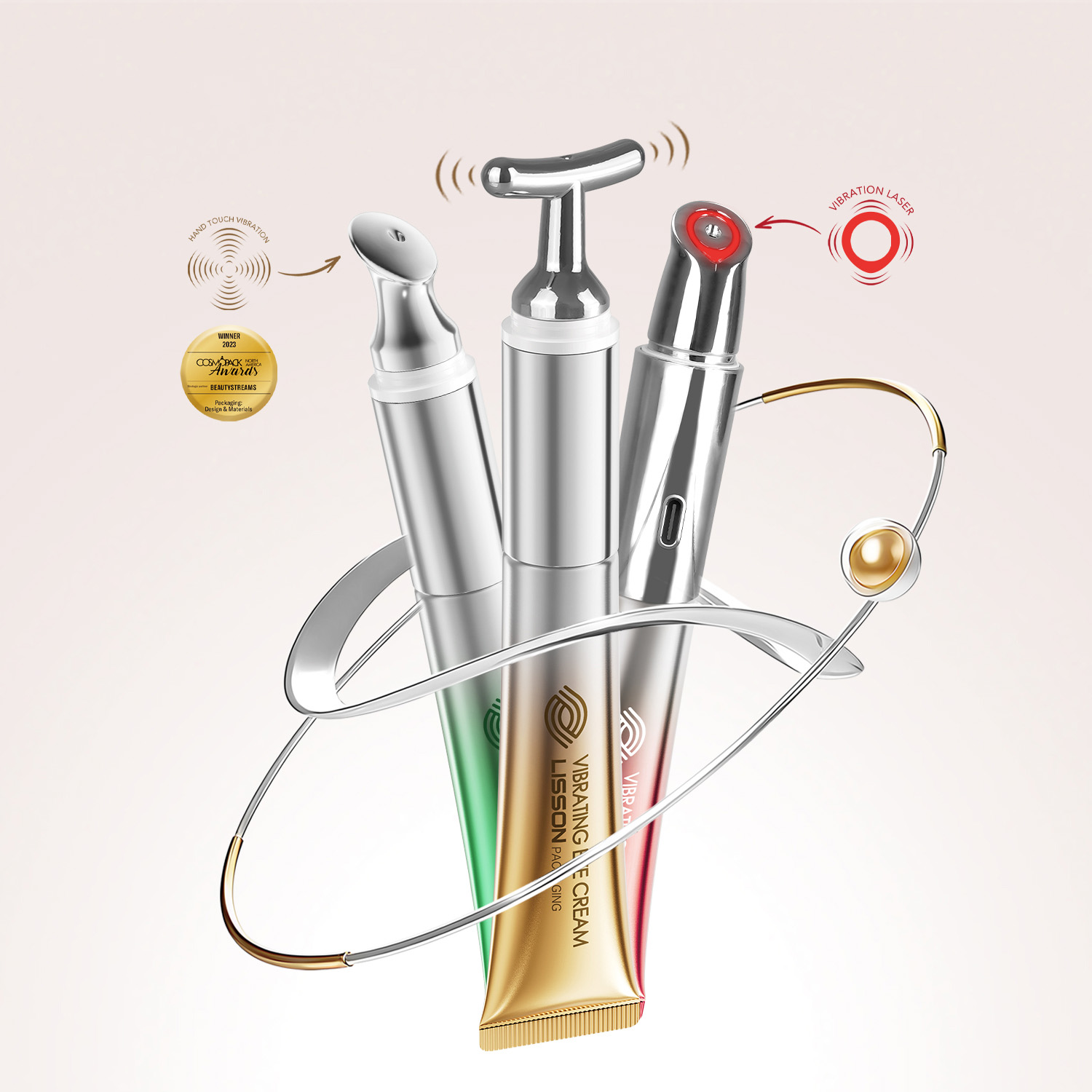 Micro-Current Vibrating Eye Cream Tube