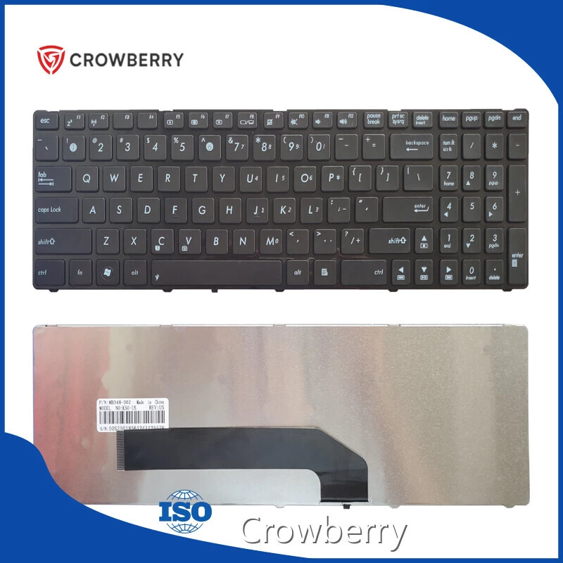 Asus K50 CE FCC RoHS Add Light to Laptop Keyboard Crowberry Laptop Replacement Parts Brand 1