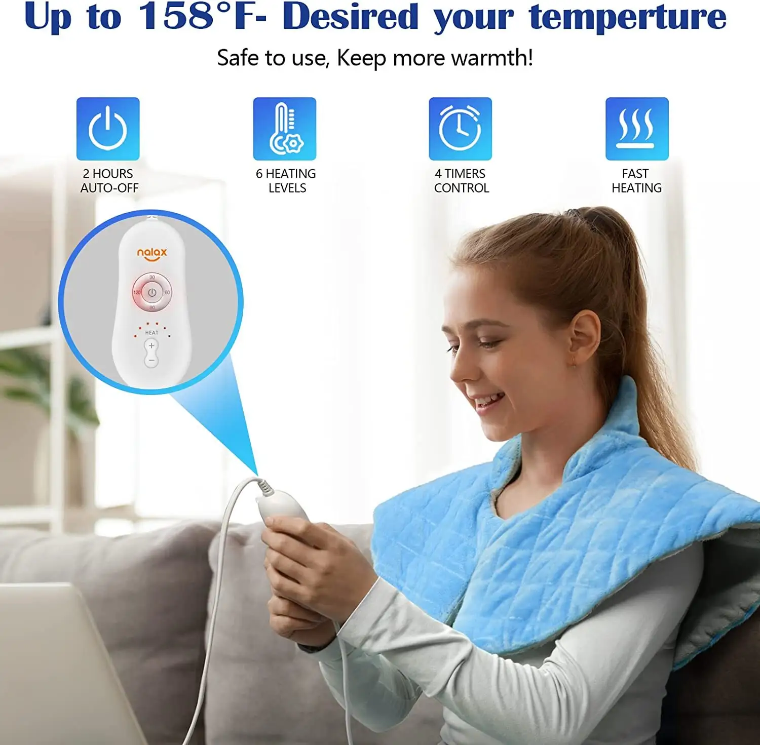 Electric Heating Pad Online UTK Brand Neck and Shoulder Neck and Shoulder 2