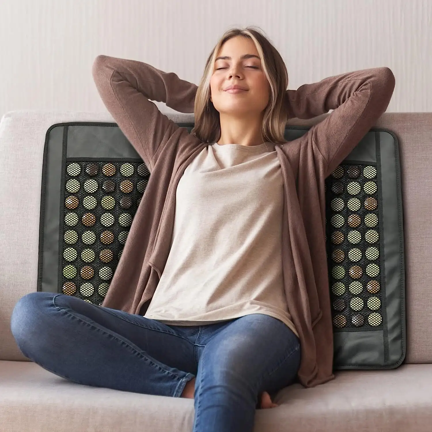 Electric Heating Gel Pad Online Medium Jade and Tourmaline Stones Electric Heating Gel Pad Online Back Company 3