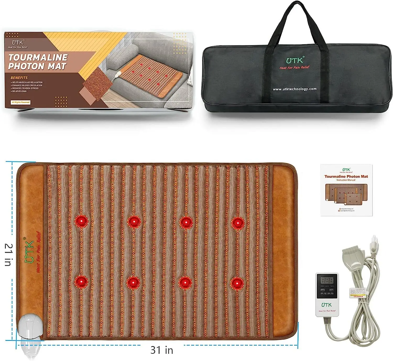 Buy Electric Heating Pad Online Back - - UTK 7