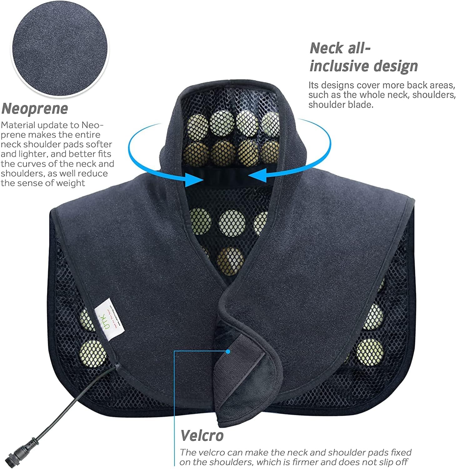 (USED)UTK Heating Pad for Neck and Shoulder, Natural Jade and to UTK