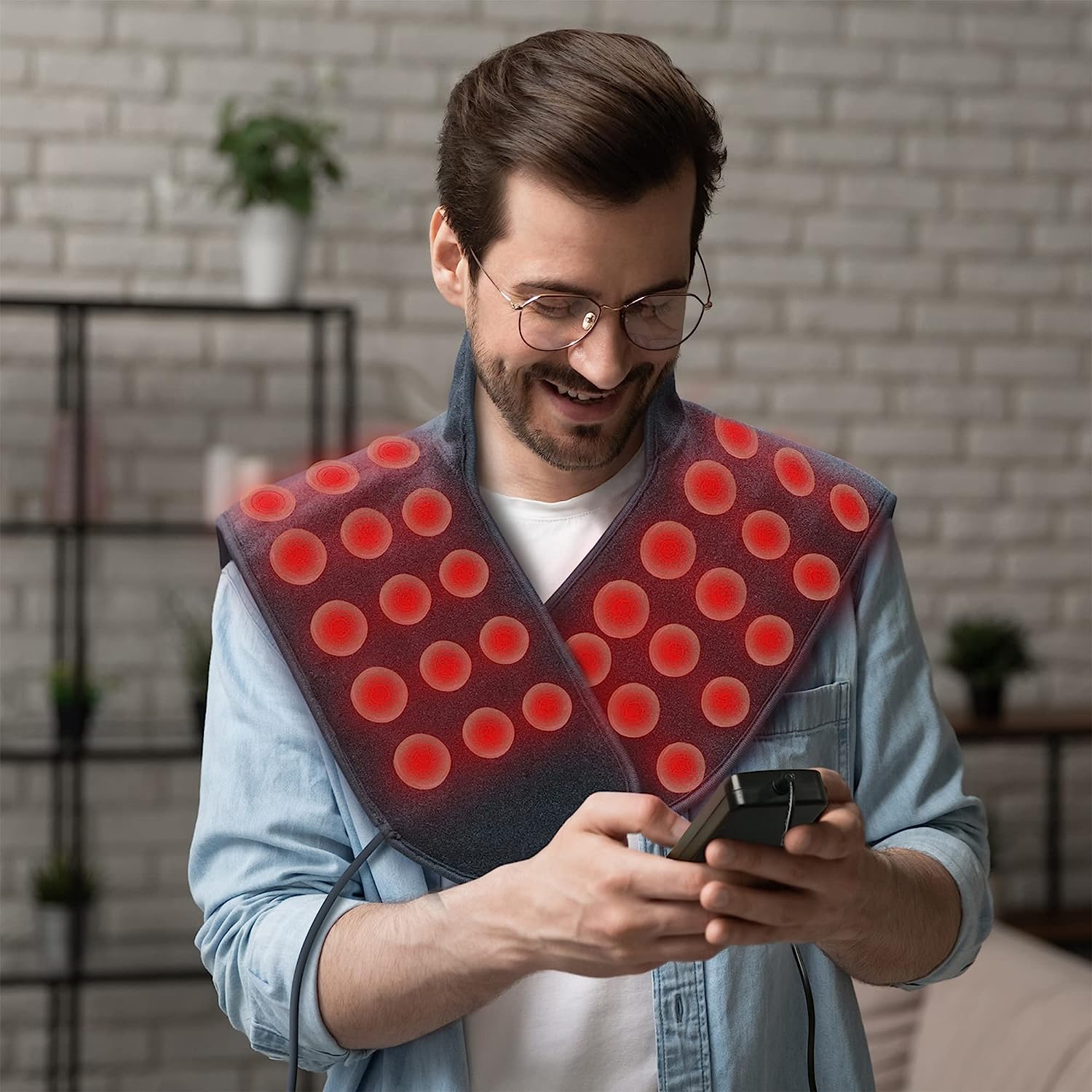 (USED)UTK Heating Pad for Neck and Shoulder, Natural Jade and to UTK