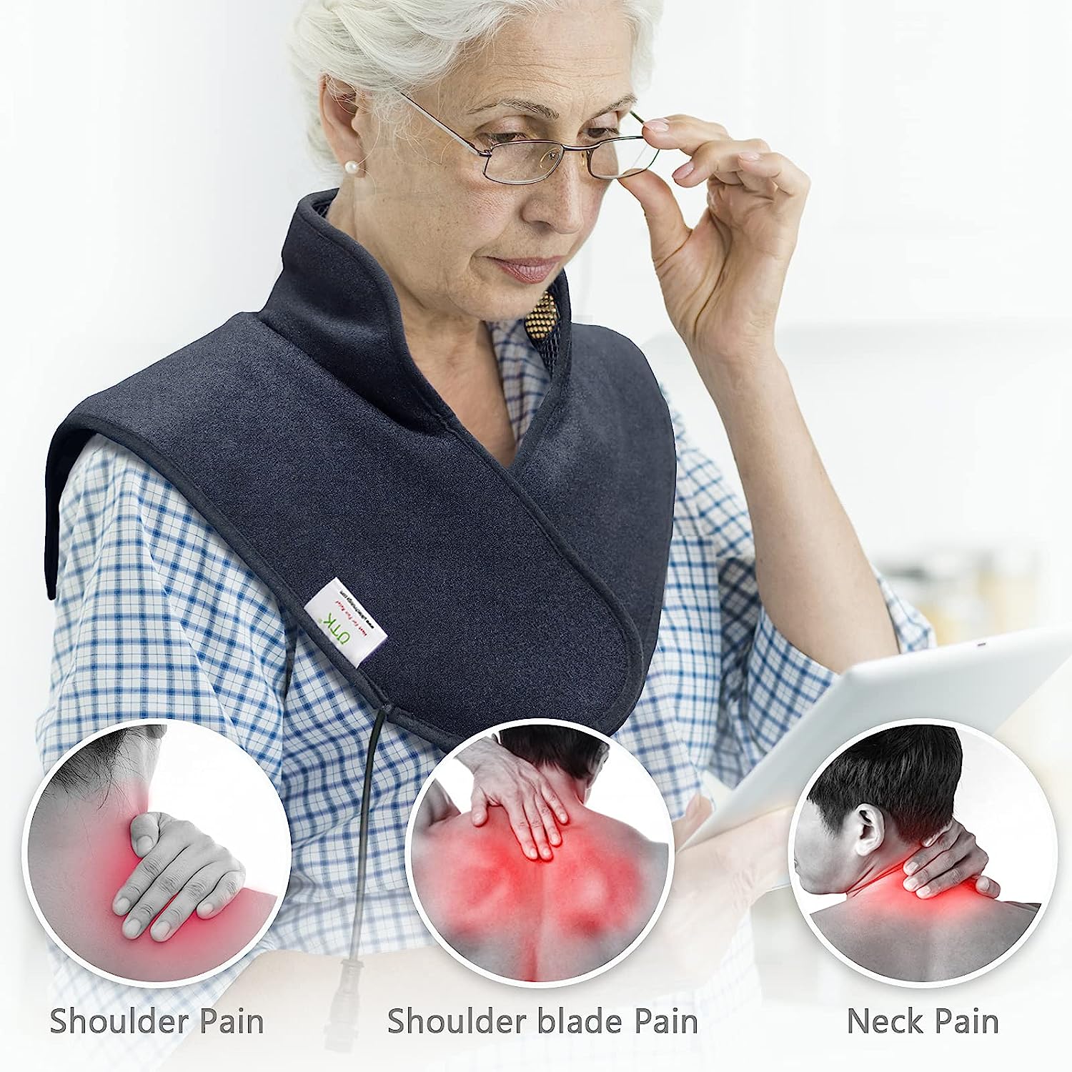 (USED)UTK Heating Pad for Neck and Shoulder, Natural Jade and to UTK