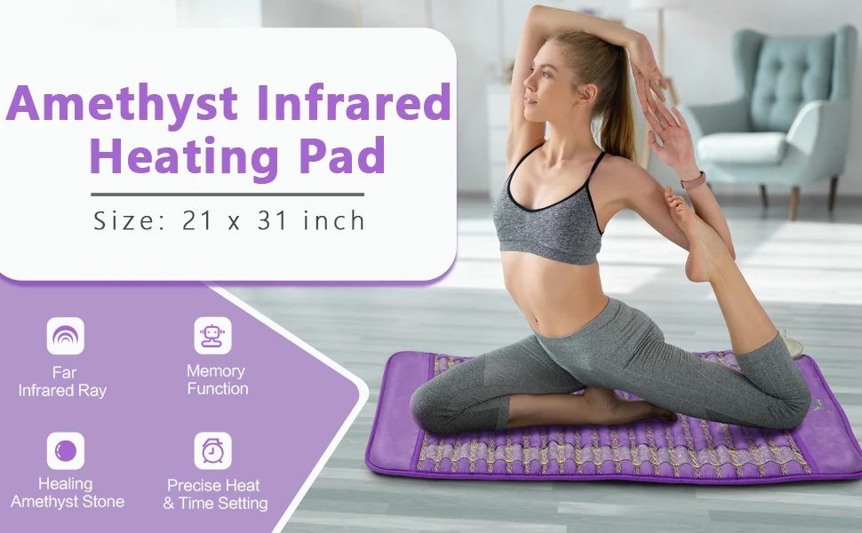 StartWarm Amethyst Healing Stone Infrared Heating Pad 11