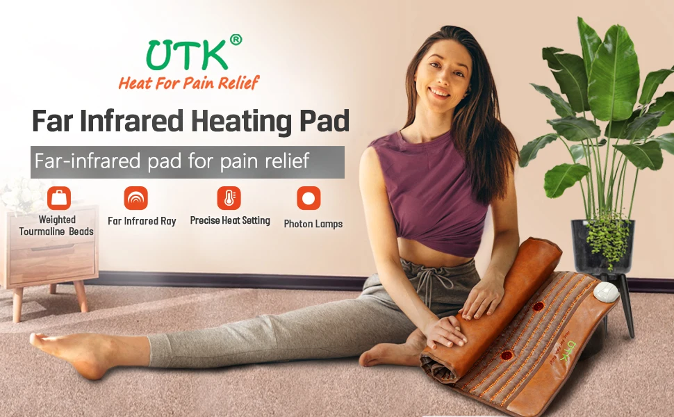 StartWarm 4 Photon Far Infrared Heating Pads with Tourmaline Beads, Spro 9
