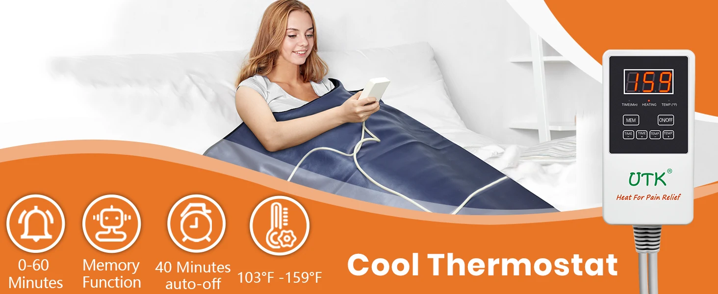 StartWarm Infrared Sauna Blanket with Natrural Jade Stones & 850nm Bio-Photon 16