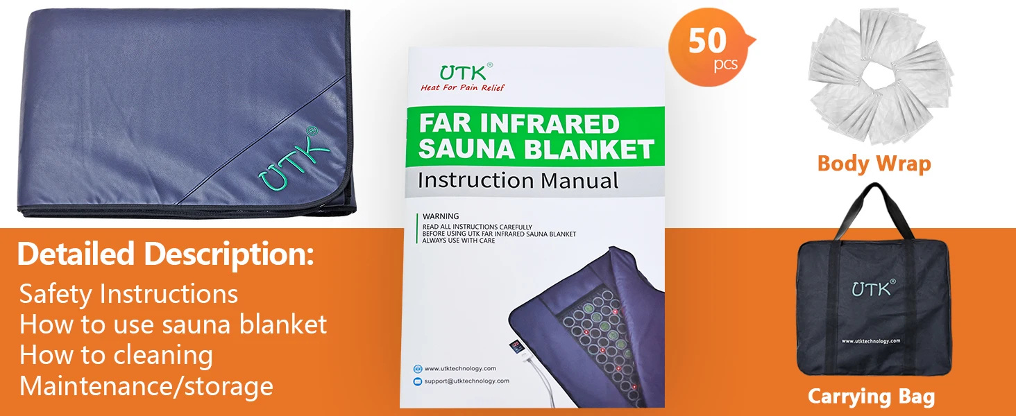 StartWarm Infrared Sauna Blanket with Natrural Jade Stones & 850nm Bio-Photon 17