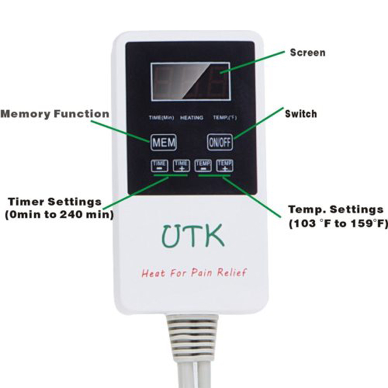 UTK 24"x 70" UTK Best Full Body Infrared Heating Pad Natural Jade Stones Heat Pad