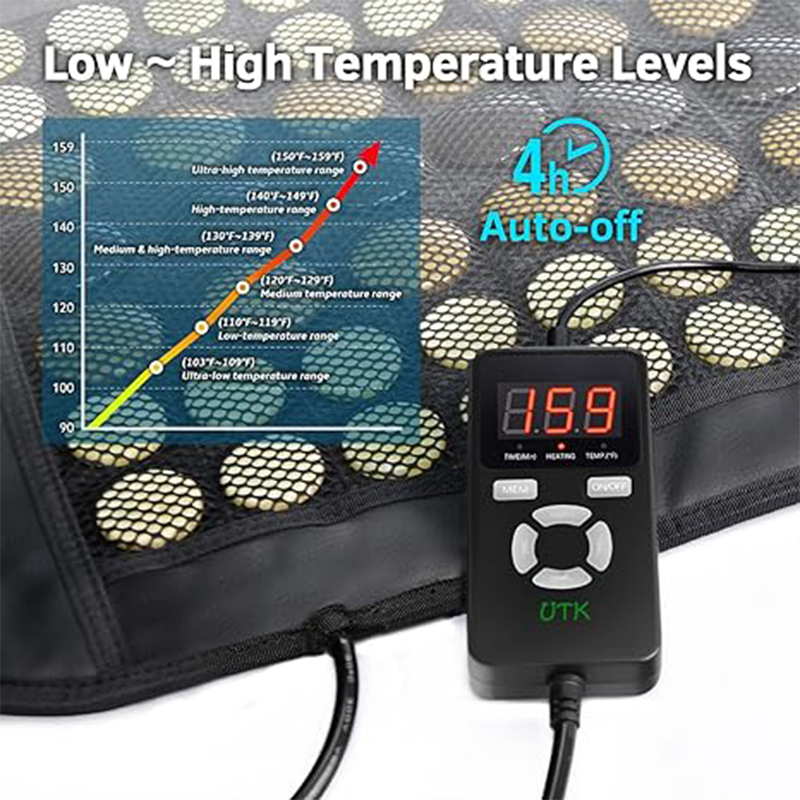 UTK Heating Pad for Lower Back Pain Relief, far Infrared Heating Pad