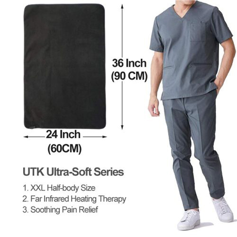 Almohadilla térmica trasera de infrarrojos lejanos UTK ultrasuave de 24 ″ x 36 ″, H22F2 2