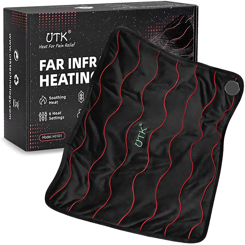 UTK Far Infrared Heating Pad with Tourmaline for Pain Relief 1