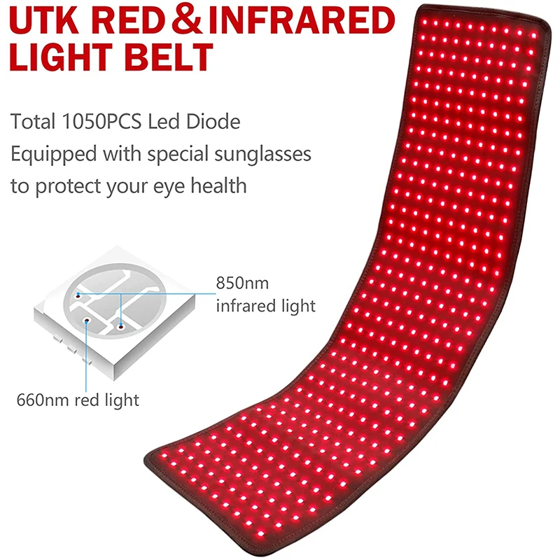 Almohadilla de terapia de luz roja e infrarroja UTK para aliviar el dolor corporal 4