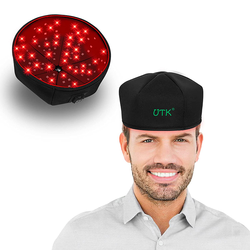UTK Rotlichttherapie-Kappe für Kopfhautpflege &amp; Haarschutz, 120 LEDs 7