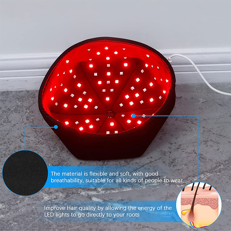 UTK Rotlichttherapie-Kappe für Kopfhautpflege &amp; Haarschutz, 120 LEDs 9