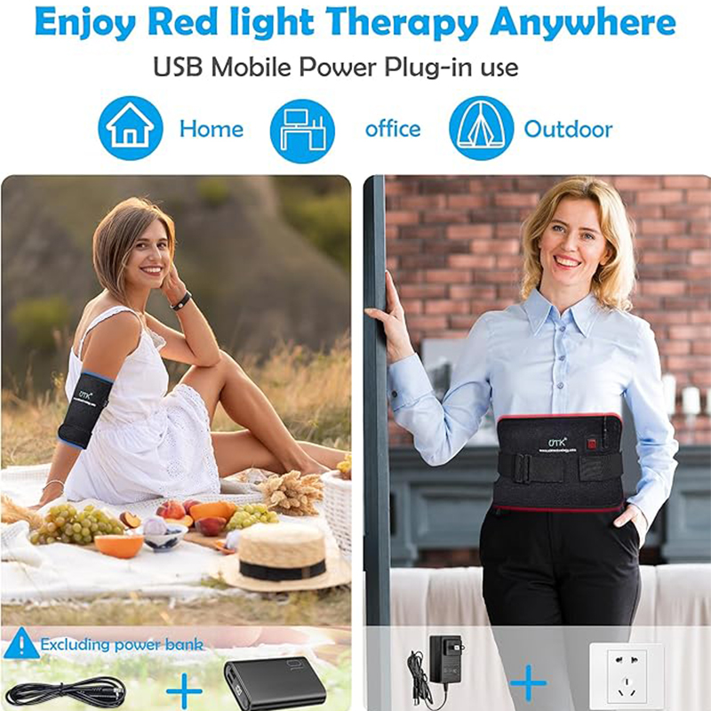 UTK Blue & Red Light Therapy Wrap Pad - Near Infrared Light Therapy for Body (8x13) 5