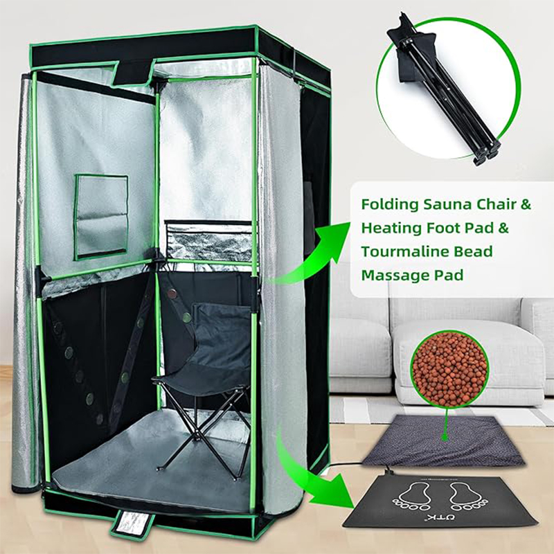 Sauna infrarouge lointain UTK avec jade naturel pour spa à domicile 3