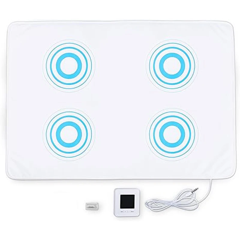 Tapis UTK PEMF, coussin de thérapie par champ électromagnétique pulsé - 39 x 16 pouces, 0,5-72 Hz, blanc 1