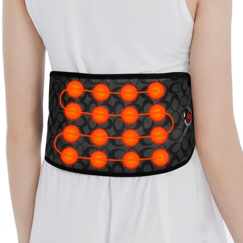 Cinturón calefactor inalámbrico UTK de infrarrojos lejanos para aliviar el dolor lumbar, H01Y2 1