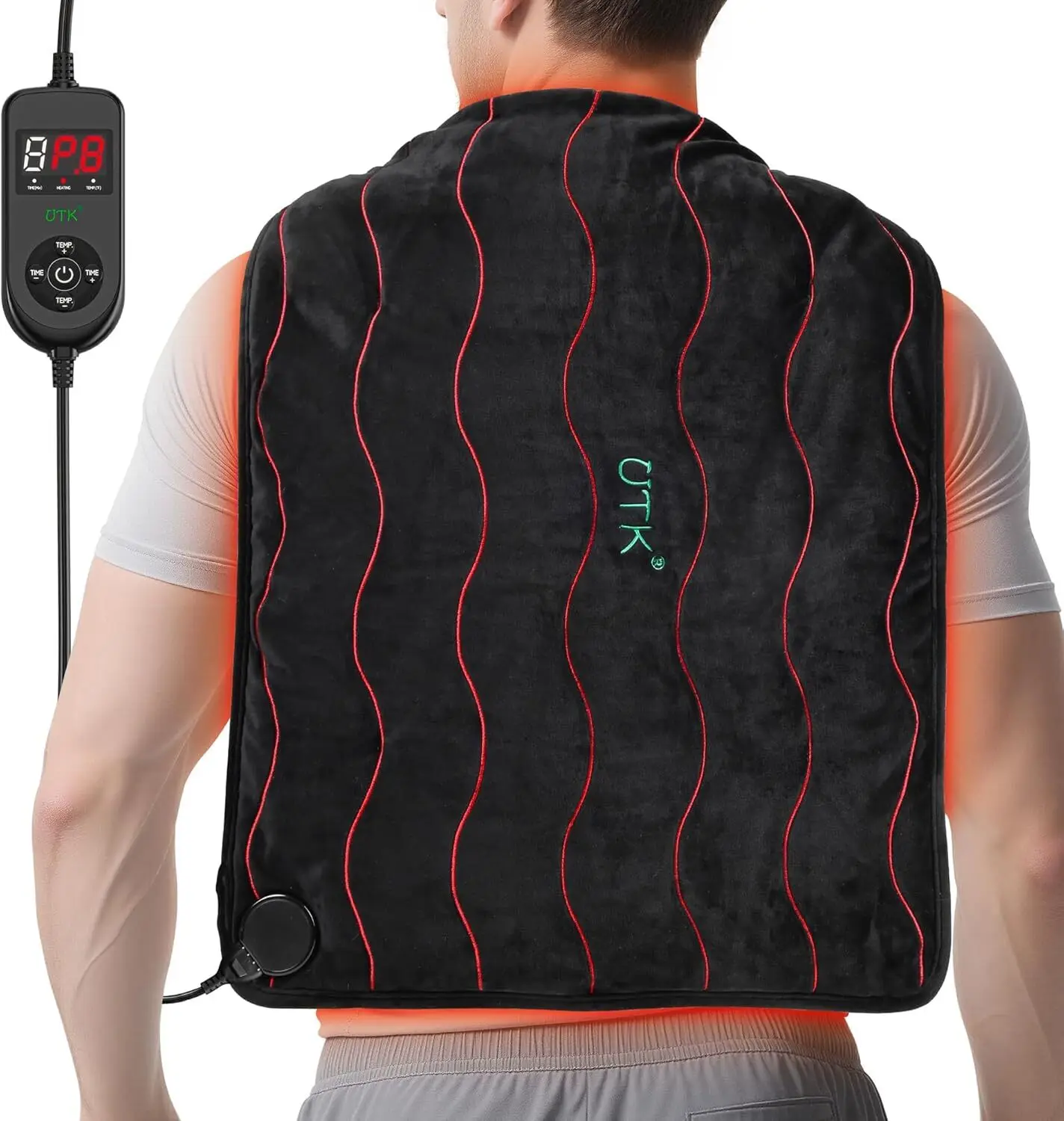 Cuscino riscaldante a infrarossi lontani UTK con tormalina per alleviare il dolore 1
