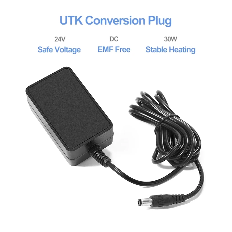 UTK Heating Pad DC Adapter For Shoulder Brace Back Stretcher Waist wrap 1