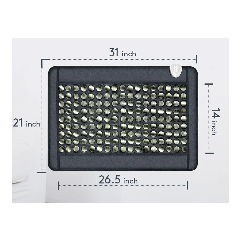 मध्यम आकार का उन्नत जेड हीटिंग पैड, जिसमें 153 जेड पत्थर लगे हैं (केवल मैट) 1