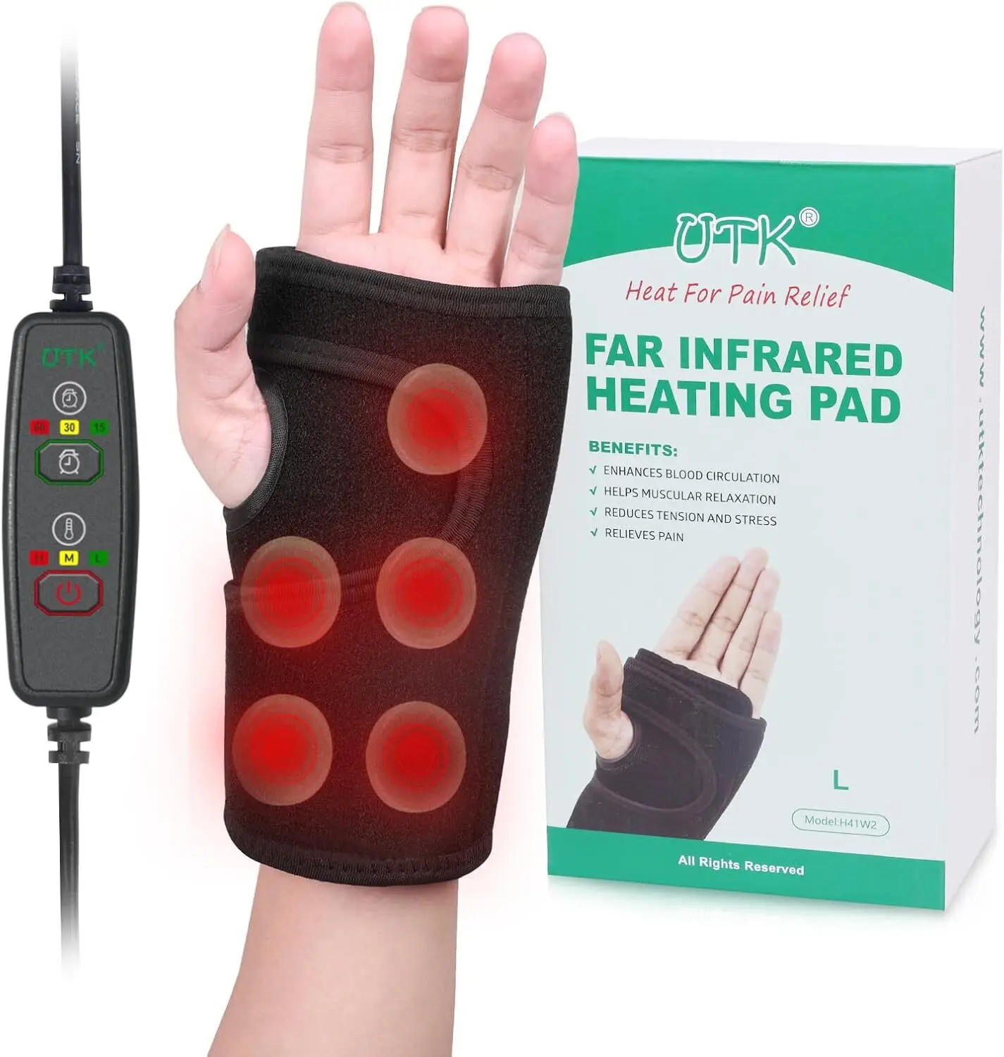 UTK Wärmekissen für die linke Hand zur Linderung von Arthritis und Karpaltunnelsyndrom 1