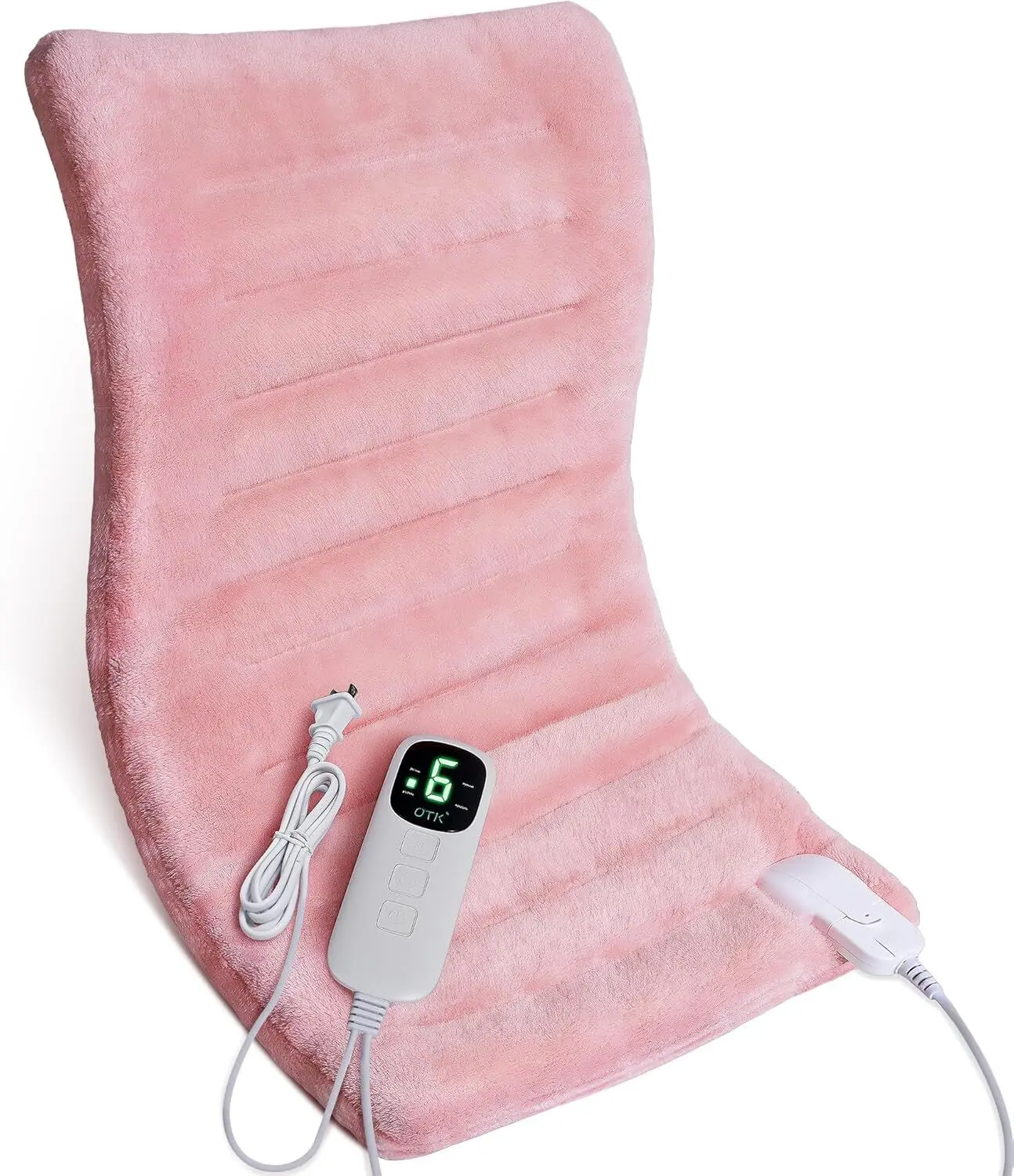 UTK Elektrisches Heizkissen gegen Menstruationsbeschwerden und Rückenschmerzen, 6 Heizstufen und automatische Abschaltung, 30,5 x 61 cm 1