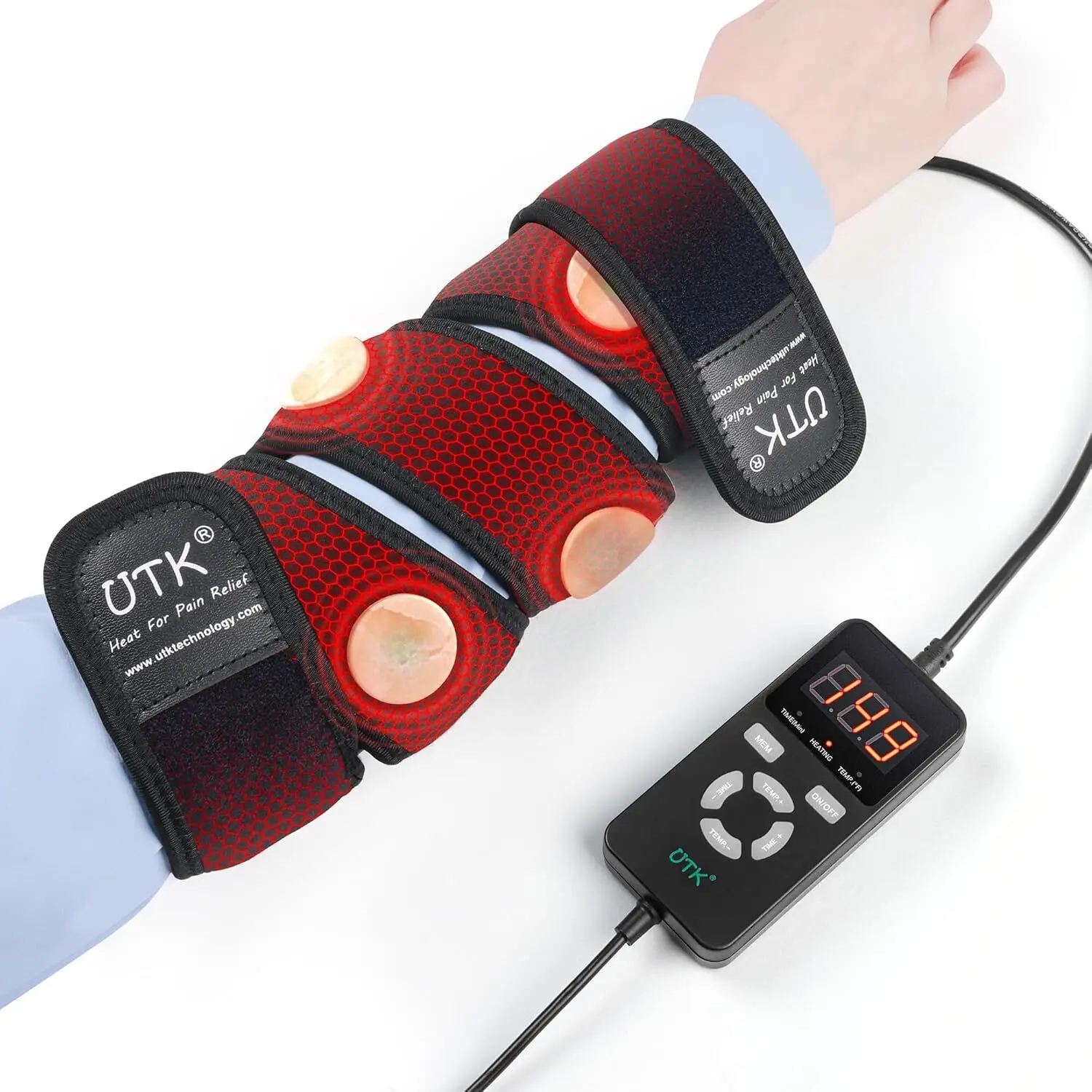 UTK Infrared Heating Pad Wrap For Wrist, Elbow, Ankle, H21Y4 1