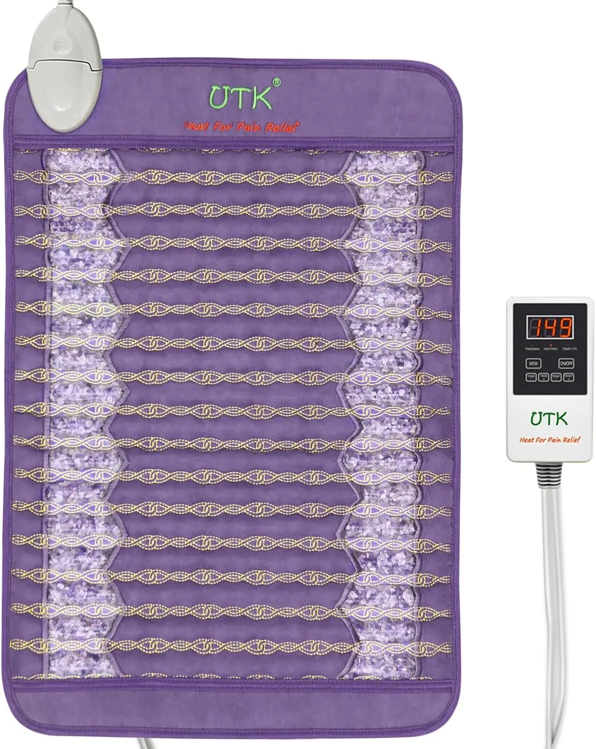 UTK एमेथिस्ट स्टोन इन्फ्रारेड हीटिंग पैड, S-pro H11Z1 1