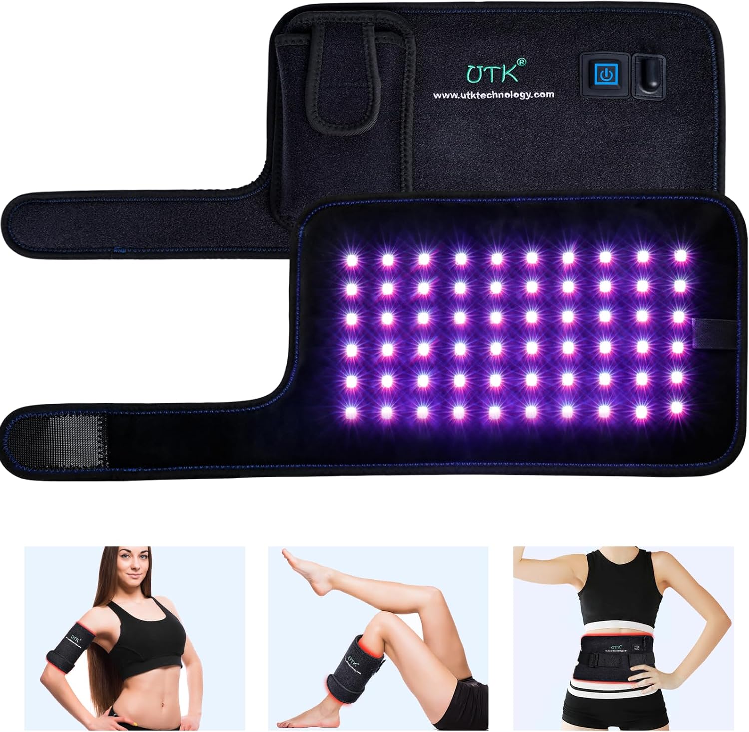 UTK Blue & Red Light Therapy Wrap Pad - Near Infrared Light Therapy for Body (8x13) 1