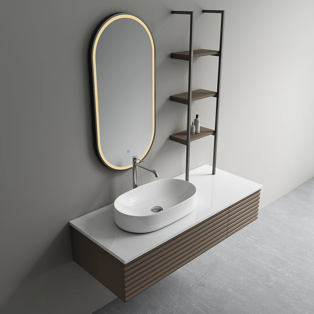 Brown Modern Floating Bathroom Vanity Manufacturer SHKL KL31016 2