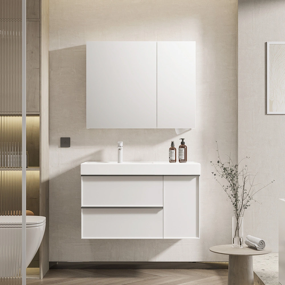 Floating Wood Bathroom Vanity Wholesale SHKL WX814451 2